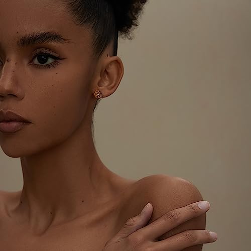 18k Gold Plated Twisted Wire Love Knot Stud Earrings for Women 925 Sterling Silver Post Heart Shape Earrings for Women Lightweight Earrings4