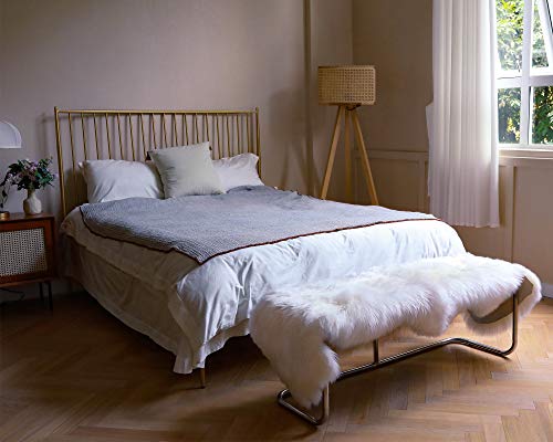Waysoft Genuine New Zealand Sheepskin Rug, Luxuxry Fur Rug For Bedroom Living Room, Fluffy Wool Rugs For Chair Cover, Motorcycle Seat Cover #TOP2