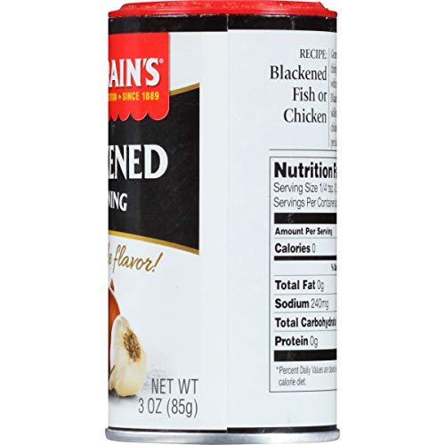 Zatarain's Blackened Fish Seasoning - Shaker, 3 Oz (Pack - 4) #TOP1