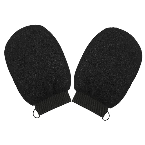 Alipis 2stücke Peeling-Handschuhe Für Dusche Und Bad Wiederverwendbar Zur Hautreinigung Entfernen Von Schmutz Und Abgestorbenen Hautzellen Für Nacken Schultern Und Füße