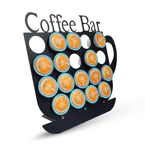 Comparison: Best K Cup Holder Vertical 7 KingLive K Cups Holder Coffee Pod Holder Display, Coffee Bar Design Metal Stand, 19 Pods, Kitchen or Office Home Counter Organizer (Black)