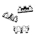 1/35 Workable Metal Type 6b Track Links Set with Pins for German Panzer III and IV Tank StuG Nashorn Hummel Mid Model Kit