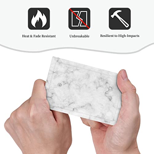 White Grey Marble Blank Wall Plate One Gang Decorative Light Switch Outlet Cover No Device Plastic Wallplate For Home Decor 5" X 3" #TOP5