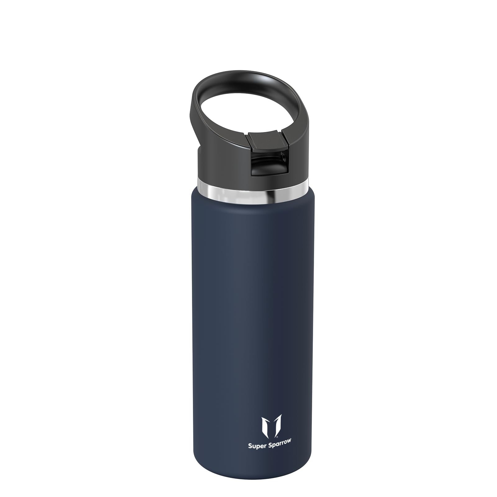 Super Sparrow Borraccia Termica - 500ml, 750ml, 1000ml, 1.2L, 1.5L- SwivelSip Inox Bottiglia - Senza BPA Borracce Termiche, Borraccia Ergonomica per Bambini, Sportiva, Bici, Campeggio, Palestra