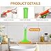 Wuyaoyao 2PCS Silicone Squeegee, Small Squeegee for Car, Automotive Mini Window Squeegees, Shower Squeegees, Water Wiper Cleaning Tool for Car Windshield, Window, Mirror, Glass Door (Green)