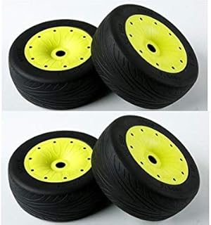 Hockus Accessories Closed Wheel hub Waterproof and wear-Resistant ROA for LOSI 5IVE-T ROVAN LT KM X2 - (Color: 4 Pieces of Yellow)