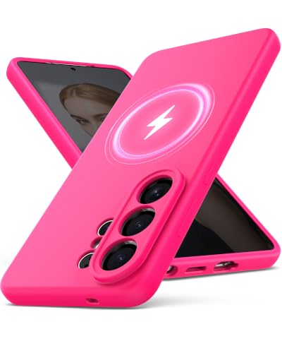 CUZMIGO Magnetic Silicone Case for Samsung Galaxy S26 Ultra, Hot Pink