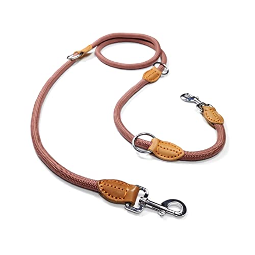 Close-up on leash clips and nylon material