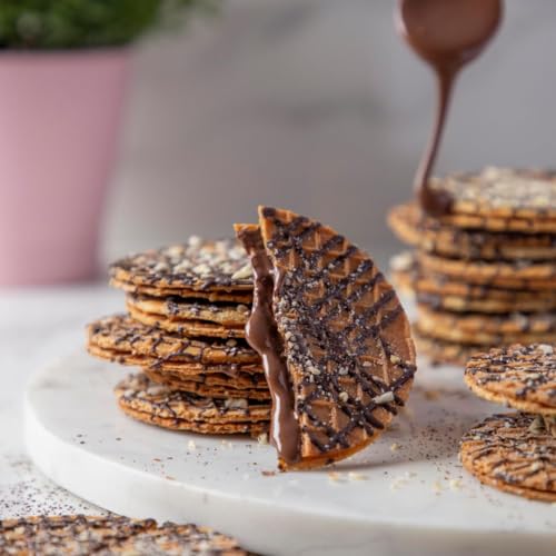 Image of NOVANOVA Belgian Chocolate Waffle Cookies - Box Of 6 - Vegetarian, 100% Eggless | No Added Preservatives (65g)