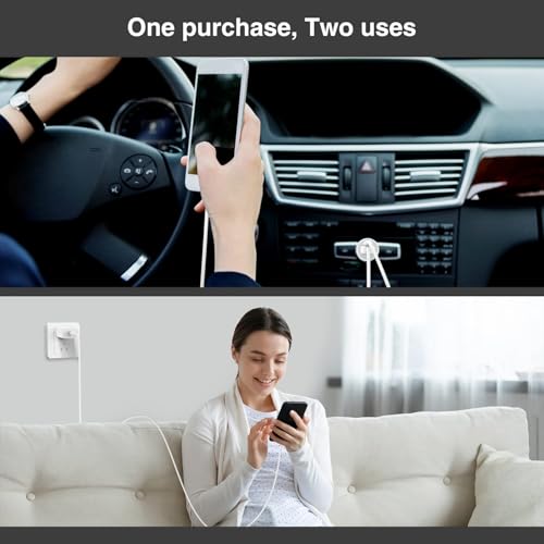 Qoqho ZYH-J03 Iphone Usbc Car Charger 27W 2 Port Car Fast Charging Block & 20W Type C Rapid Power Adapter thumb #5