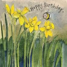 ALEX CLARK Bee and Daffodils Birthday Card