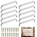 LYTIVAGEN 10 PCS Tiradores de las Puertas del Armario de la Cocina Tirador de Barra Manija Barral de Acero Inoxidable Tirador para Mueble para Cajones Puertas de Gabinete o Cocina