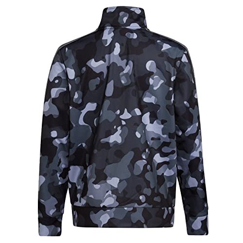 Adidas Boys' Zip Front Iconic Tricot Jacket, Adi Black, Large (14/16) #TOP2