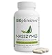 BiOptimizers Masszymes | Verdauungsenzym-Ergänzung Für Eine Bessere Absorption | Linderung Von Blähungen, Verstopfung Und Gasen | Enthält Lipase, Amylase Und Bromelain | 250 Kapseln