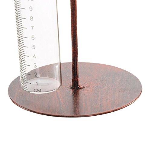 A Ting Metal And Glass Easy Read 7 Inch Garden Rain Gauge,Sunflower #TOP4