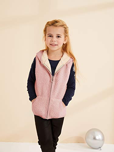 Meilidress Girls Boys Sherpa Fleece Hoodies Vest Jacket Zipper Warm Sleeveless Fall Winter Outwear #TOP1