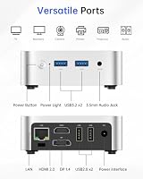 ACEMAGICIAN V1 Mini PC,AMD Ryzen 5 3500U(bis zu 3,7 GHz),8GB DDR4 256GB SSD – Ansicht 6