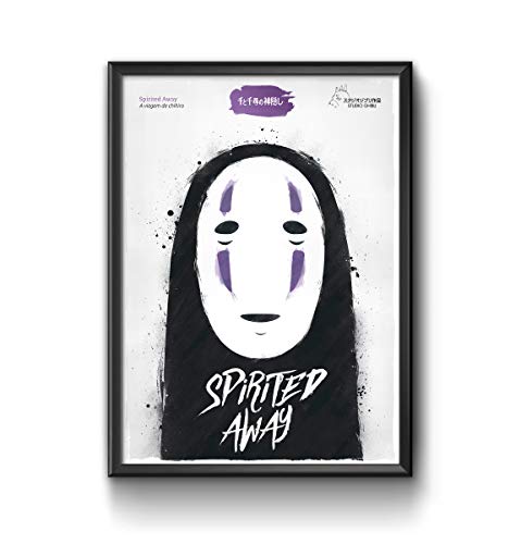 QUADRO POSTER COM VIDRO A VIAGEM DE CHIHIRO