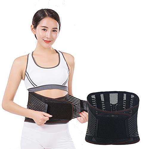 GPDNBIEU Cinturones de Soporte Lumbar, Parte Inferior Ultrafina de Verano for el Dolor Espalda, Hernia Disco, ciática, escoliosis(Man,XX-Large)