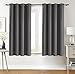 Utopia Bedding Opacas Cortinas Salon Modernas 2 Piezas 117x137 cm, Gris - Cortinas Térmicas Aislantes Frío Calor y para Dormitorio, Salón y Cocina con Ojales