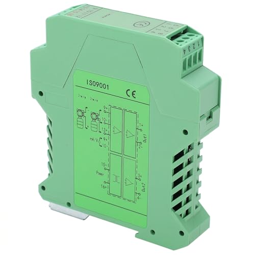 DC Isolator, Analog Isolator, 0-10V To 0-10V High Reliability 1 IN 2 OUT DC24V Powered Current Conditioner for 2 or 3 Wire Transmitters