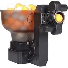 Table Tennis Ball Machine, HP-07 Ping Pong Robot, 36 Different Spin Balls, Accommodate About 110 Balls, 40-70 Pcs/Min, 4-40M/S Ball Speed, for Players, Lovers, Starters