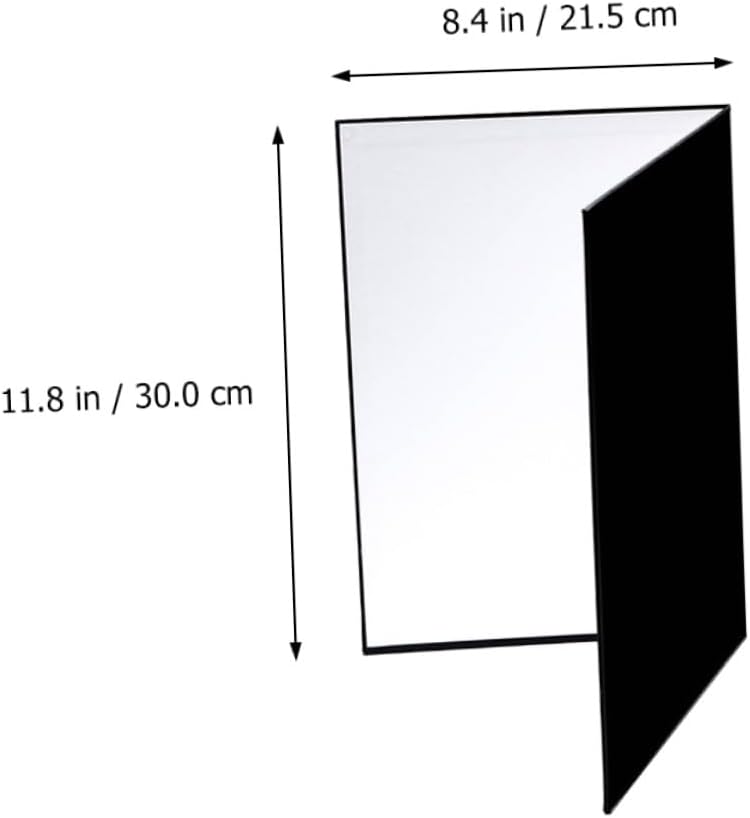 2 Pcs A4 Foldable Photo Reflective Board for Lighting Control