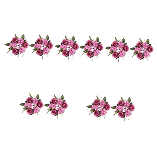 Parliky 10 Pcs Candle Decoration Greenery Garland Flower Center Decorative For Home Holder Party Holders Pillars Easter Ring Rose Candles Purple Rings Floral Table Spring Decor Pillar #TOP5