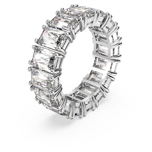 Swarovski Matrix Vittore Ring, Rectangular Cut, Clear, Rhodium Finish2