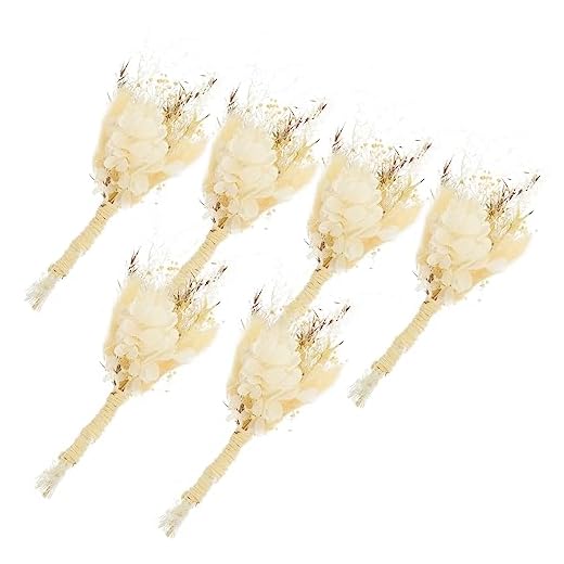 SEWACC 6 Flores Preservadas Flores Secas Naturales Mini Ramo De Flores Flores Secas Para Manualidades Ramo De Flores Secas Ramo De Flores Secas DIY Flores Secas Para Florero Novia Mori