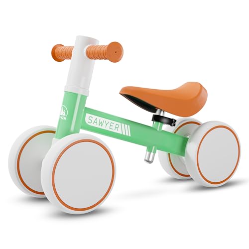 Sawyer Bikes - Corredor de bebé com selim ajustável - brinquedo crianças 1 ano (retro V2)