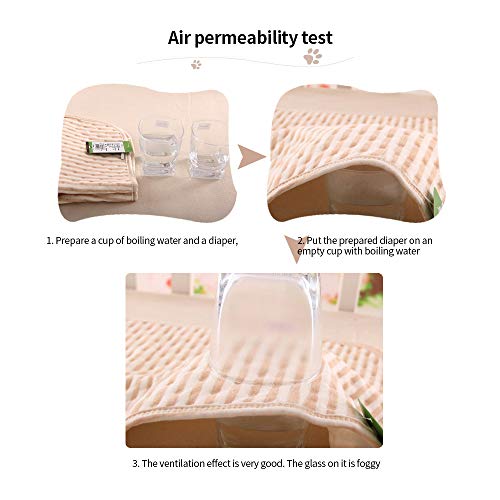 YANGWX Washable Puppy Training Pads Reusable, Washable Dog Pee Pads, Washable Dog Puppy Training Pee Pads Reusable, Puppy Rabbit Wee Whelping Pad for Indoor Outdoor Car Travel - 50x70cm - Image 5