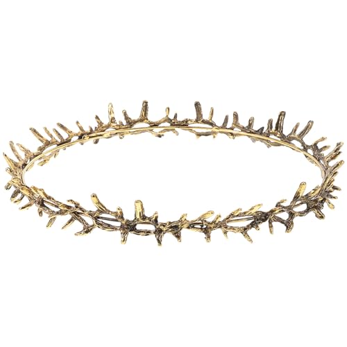 Metal Diadema de Espinas Dorada para Cabeza Adulta