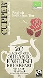 4er Pack CUPPER Bio Fairtrade English Breakfast Tea, 4x20 ungebleichte Teebeutel, umweltfreundlich, fair gehandelt
