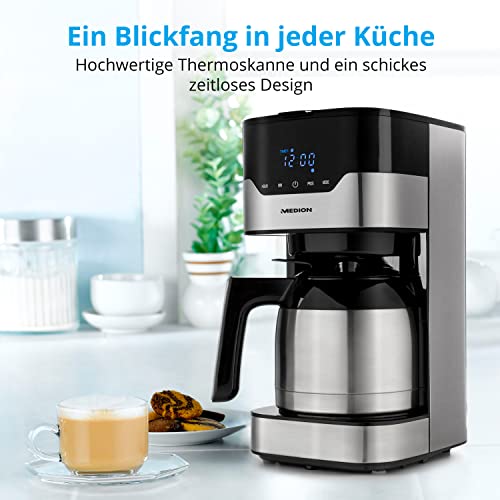 Kaffeemaschine mit Timer von Medion und Thermoskanne