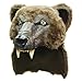 Ghoulish Productions, Brown Bear Helmet Halloween Party Adult Costume Latex Mask