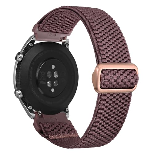 ANNEFIT Stretchy Nylon Watch Band for Men Women, Adjustable Elastic Watch Straps with Quick Release, Replacement Wristband 22mm with Rose Gold Buckle (Smoke Violet) by ANNEFIT - Used condition - Image 8