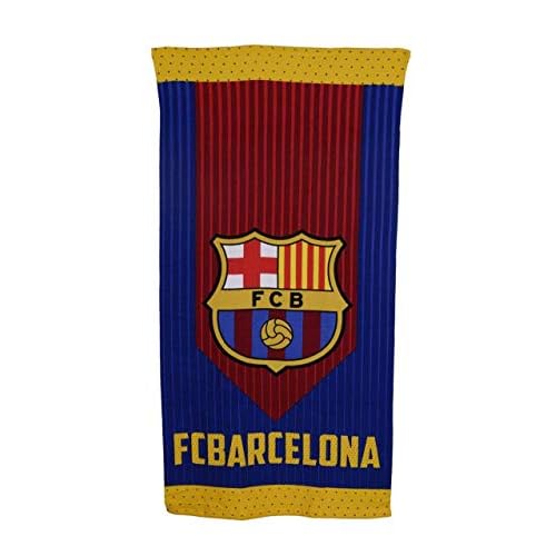 FC Barcelona Toalla Microfibra FCB165, 70 X 140 cm, Azulgrana