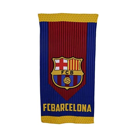 FC Barcelona Toalla Microfibra FCB165, 70 X 140 cm, Azulgrana