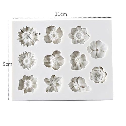 Polymer Clay Molds Polymer Clay Molds For Jewelry Making Polymer Clay Molds For Polymer Clay Earrings Decoration（Flowers） #TOP1