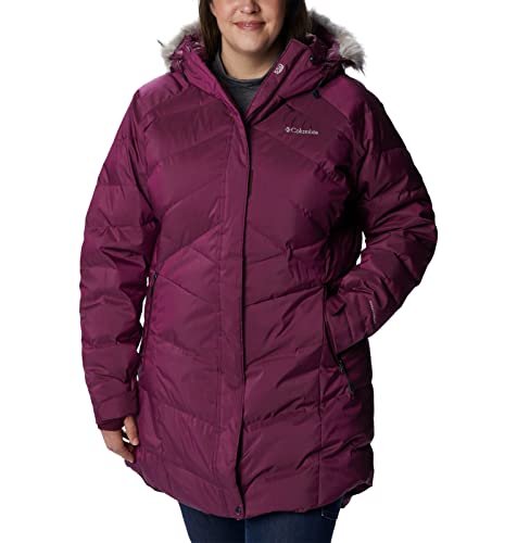Columbia Jaqueta feminina Lay D Down II mid, brilho marionberry, pequena