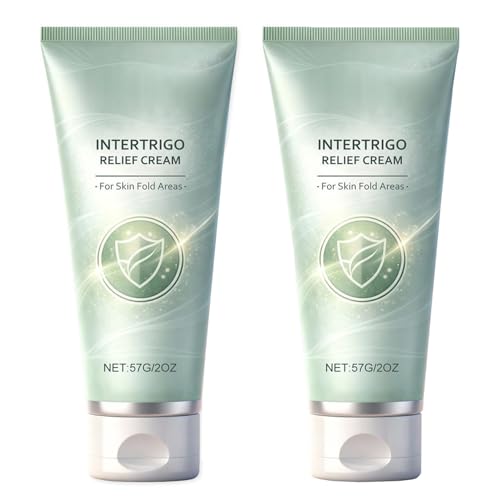 2PCS Intertrigo Cream Skin Fold Care & Chafing Support Cream Intertrigo Relief Cream for Skin Fold Areas Fast-Drying Helps Soothe Irritated Skin Reduce Friction Protection