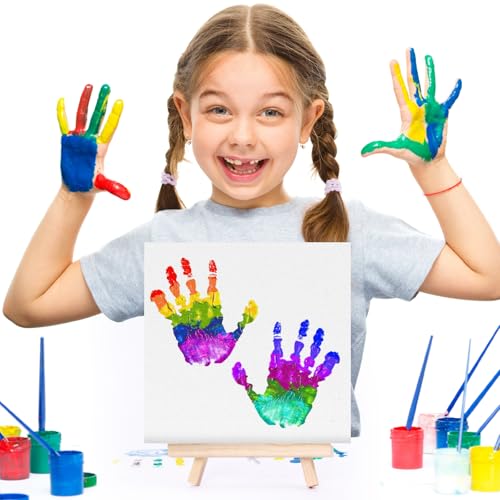 6 Pack 9 Inch Wood Easels for Painting Canvases Tabletop Painting Easels Art and Crafts Display Tripod for Artists Portable Canvas Photo Picture Sign Holder for Student - Thumbnail 6