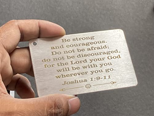 Wallet Card : Be Strong, Keychain Accessories, Purse Accessories, Card, Brass Card, Nickel polishing, Engraved Card, Cocktail Card.2