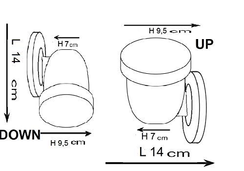 Faretto unidirezionale in ottone KsH e Co Ilida