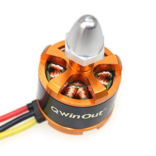 QWinOut 920KV Brushless Motor with Motor Cap for 3-4S Lipo F330 F450 F550 Compatible for DJI Phantom Cheerson CX-20 DIY RC Quadcopter Drone (CCW)