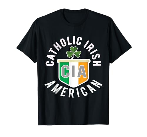Divertido regalo católico irlandés americano de San Patricio Camiseta