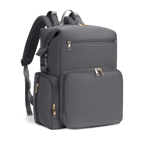 Image of CEI-CEI Neoprene Diaper Bag Backpack Large Newborn Baby Maternity Bags Waterproof Travel Backpack for Mom Dad with Insulated Pockets,Changing Pad