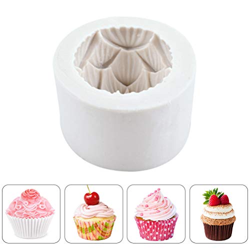 Molde de silicone HEMOTON para assar, flor de lótus, molde para velas, moldes, formas de silicone, m