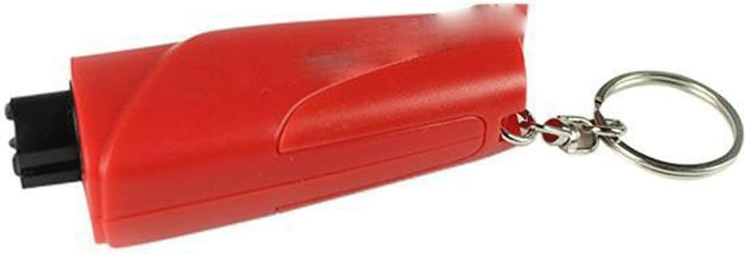 INLIMA Hammer 3 in 1 Car Window Hammer Keychain Carry A Car Safety Hammer with You Vehicle Safety Emergency Tool for Self-Rescue Escape (Color : Rojo)
